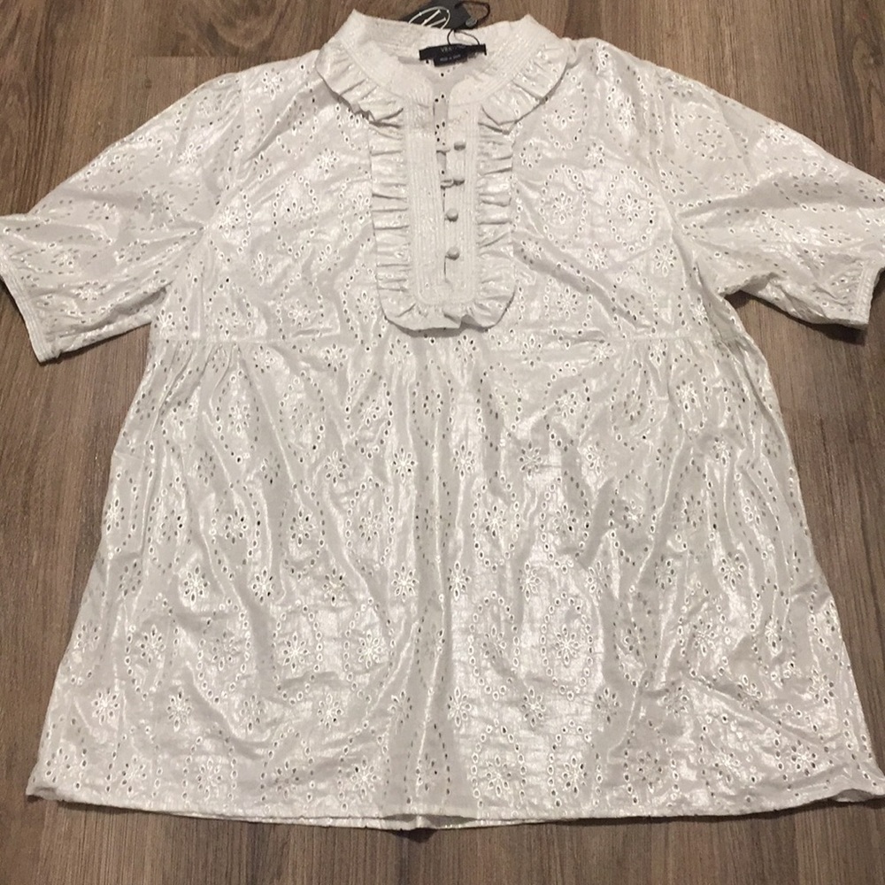 Nordstrom Rack White Eyelet Women’s Top
